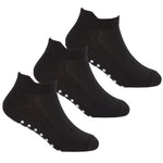 Boys Black Non Slip Grip Socks 3 Pairs