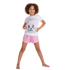 Girls Star Print Pyjama Set